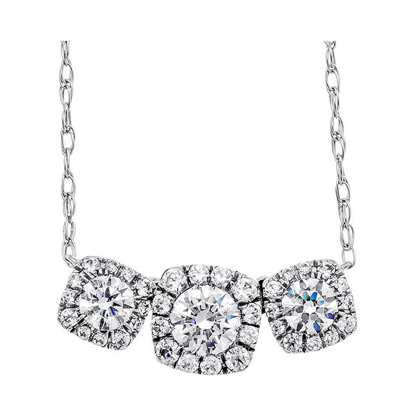 14Kt White Gold Diamond 5/8Ctw Pendant