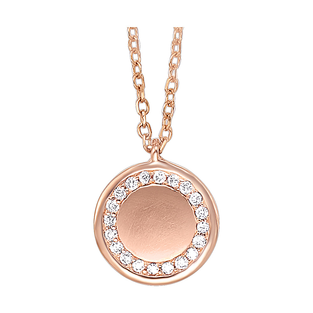 10Kt Rose Gold Diamond 1/20Ctw Pendant