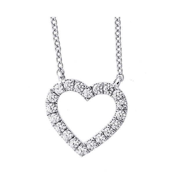 14Kt White Gold Diamond 1/4Ctw Pendant