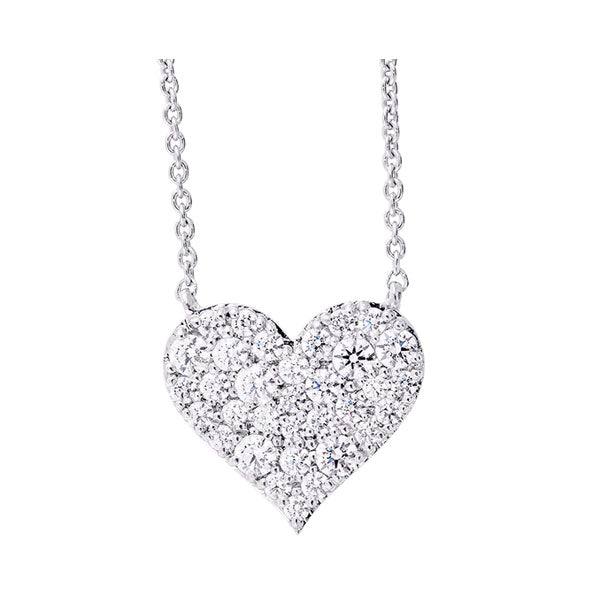 14Kt White Gold Diamond 5/8Ctw Pendant