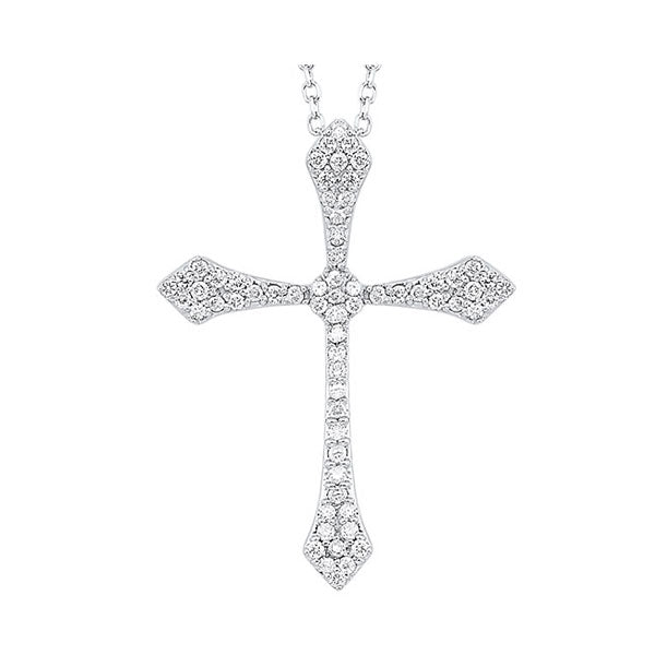 14Kt White Gold Diamond 1/3Ctw Pendant