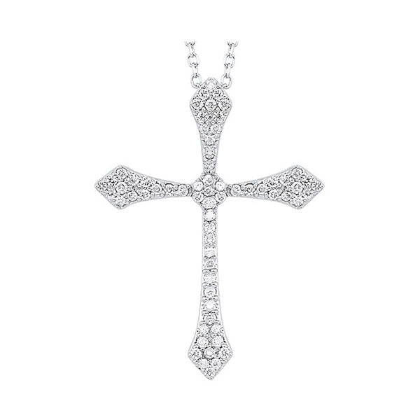 14Kt White Gold Diamond 1/4Ctw Pendant