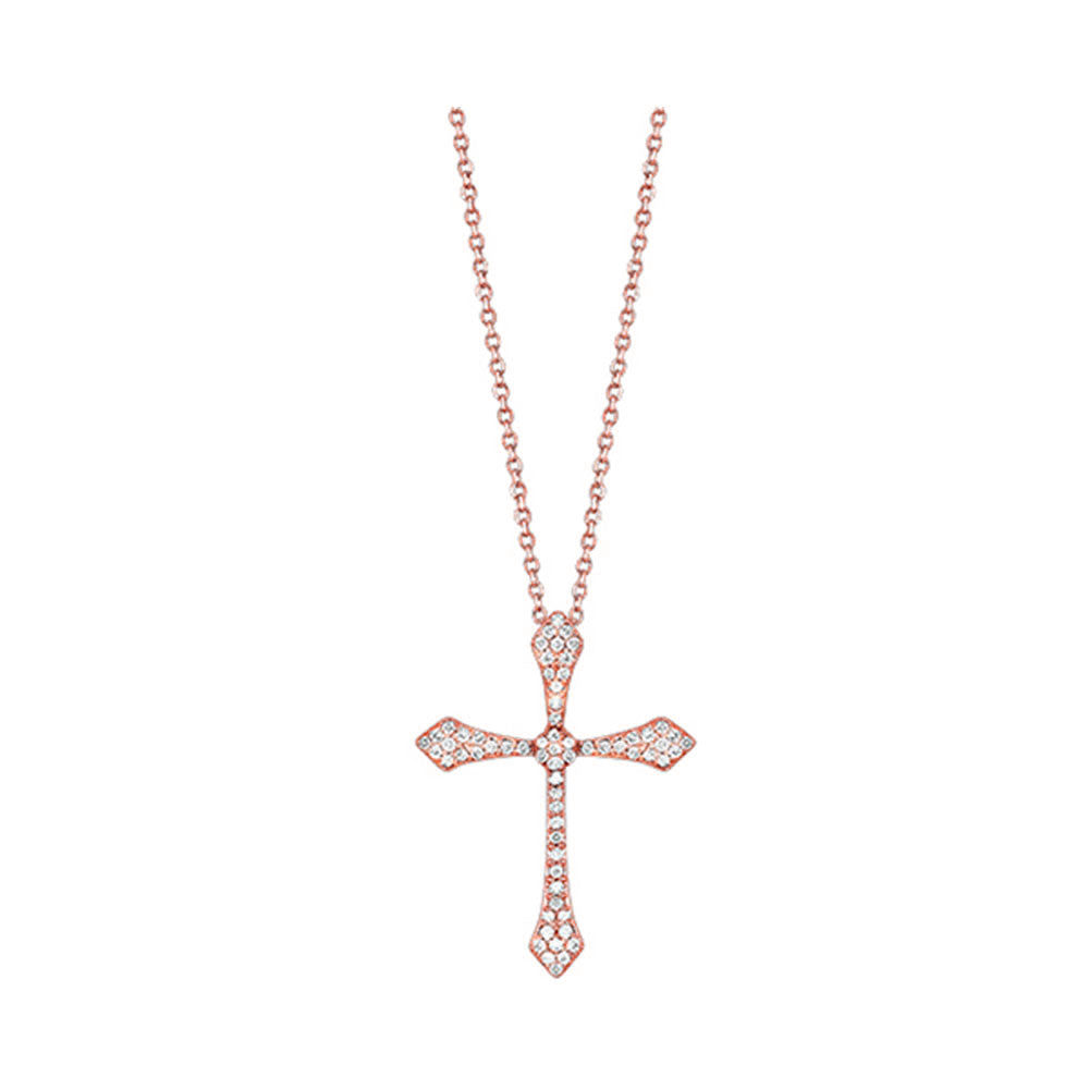 14Kt Rose Gold Diamond 1/20Ctw Pendant