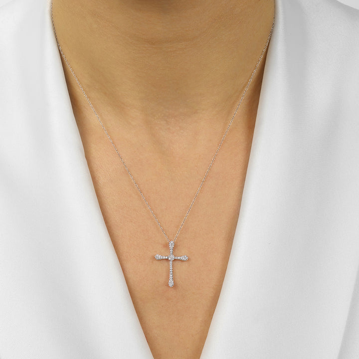 14Kt White Gold Diamond 1/7Ctw Pendant