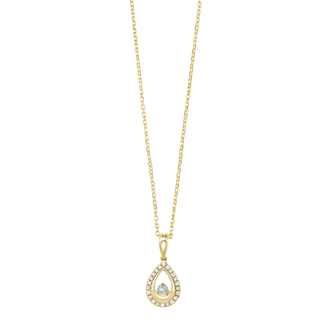 14Kt Yellow Gold Diamond 1/15Ctw Pendant
