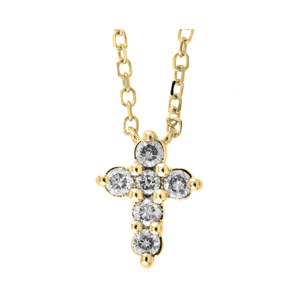 14Kt Yellow Gold Diamond 1/10Ctw Pendant