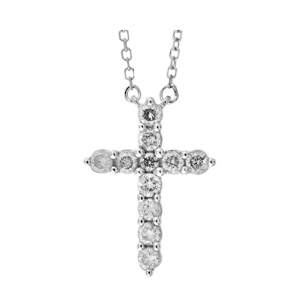 14Kt White Gold Diamond 1/4Ctw Pendant