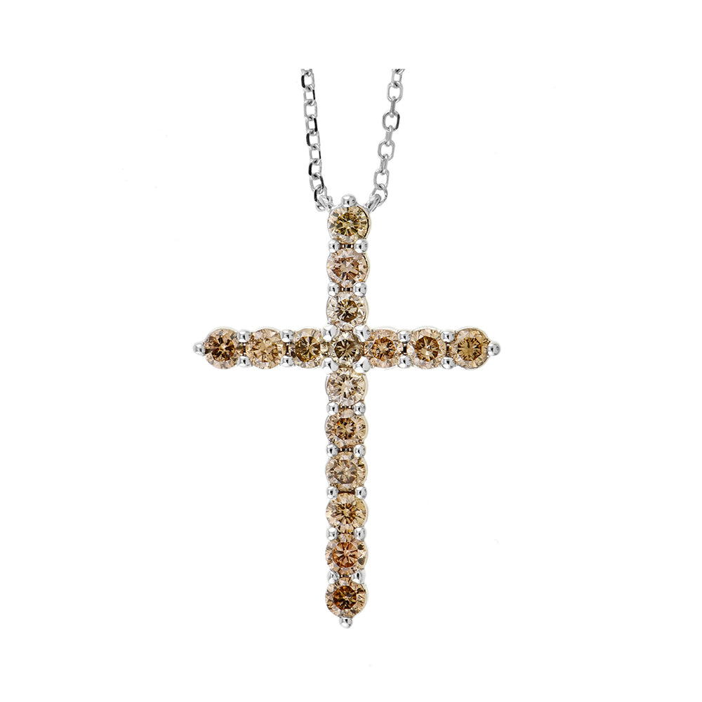 14Kt White Gold Diamond 1/2Ctw Pendant