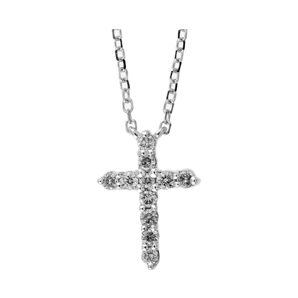 14Kt White Gold Diamond 1/10Ctw Pendant