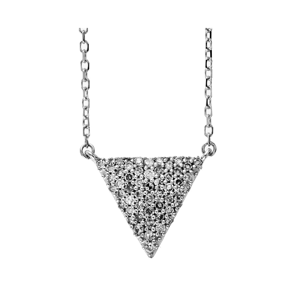 10Kt White Gold Diamond 1/7Ctw Pendant