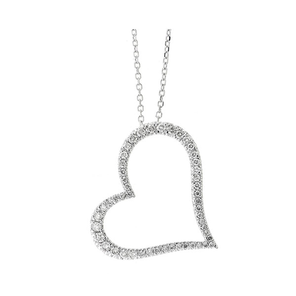 14Kt White Gold Diamond 1/4Ctw Pendant