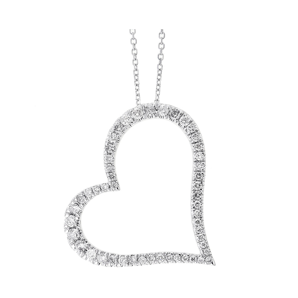 14Kt White Gold Diamond 1/2Ctw Pendant