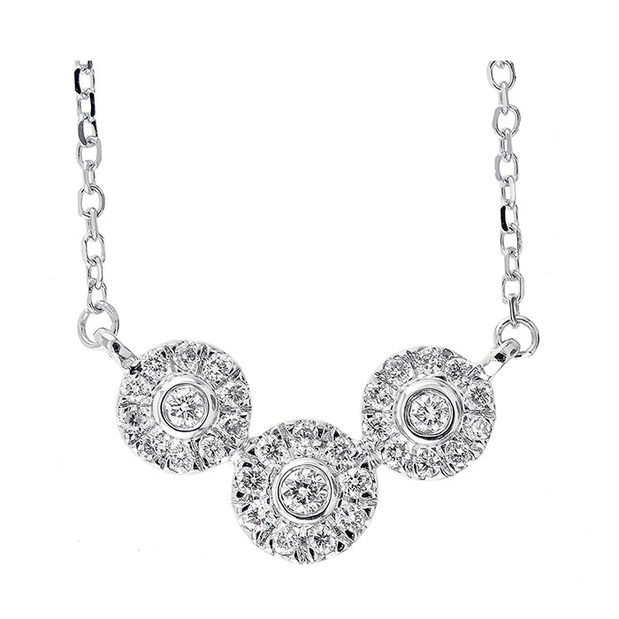 14Kt White Gold Diamond 1/7Ctw Pendant