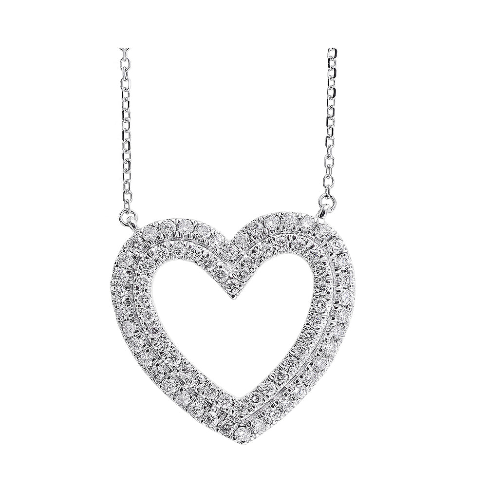 14Kt White Gold Diamond 1/2Ctw Pendant