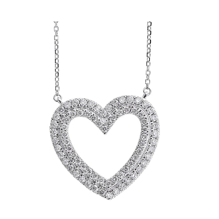 14Kt White Gold Diamond 1/2Ctw Pendant