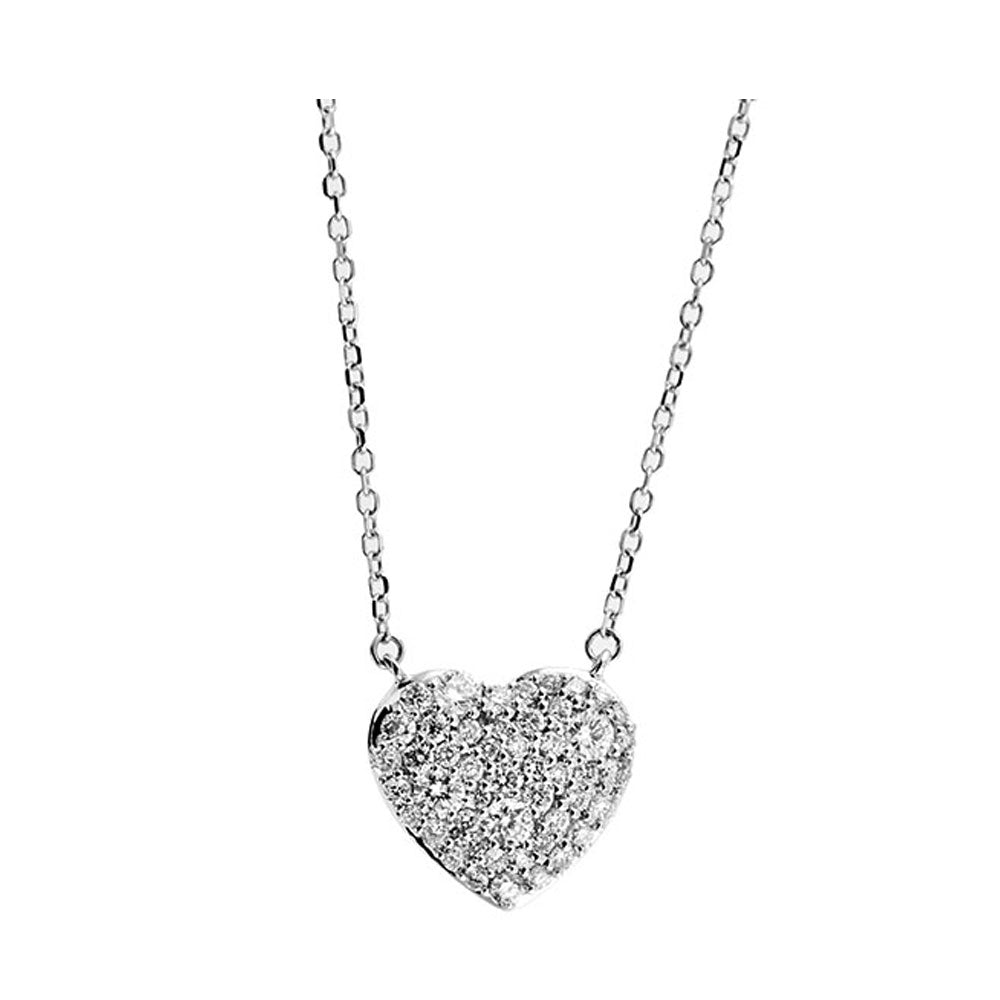 14Kt White Gold Diamond 1/3Ctw Pendant