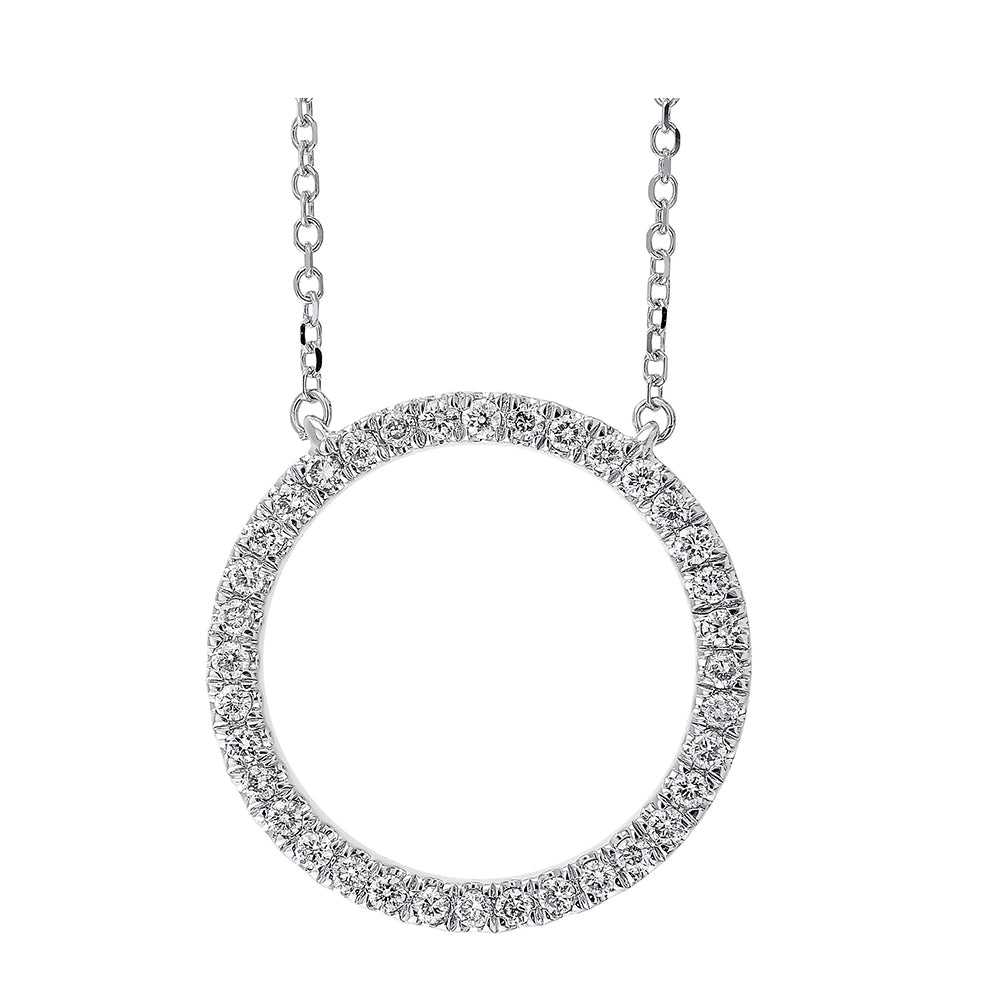 14Kt White Gold Diamond 1/4Ctw Pendant