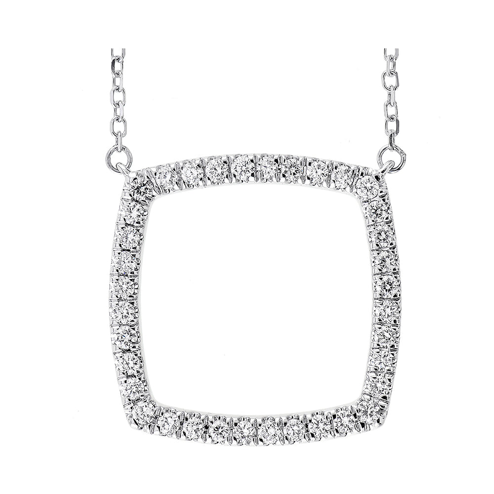 14Kt White Gold Diamond 1/4Ctw Pendant