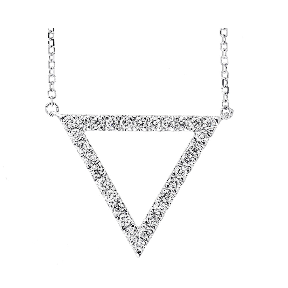14Kt White Gold Diamond 1/4Ctw Pendant