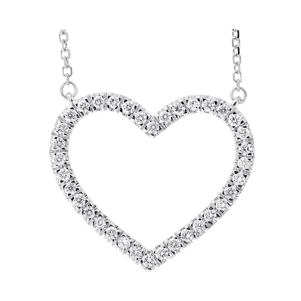 14Kt White Gold Diamond 1/4Ctw Pendant