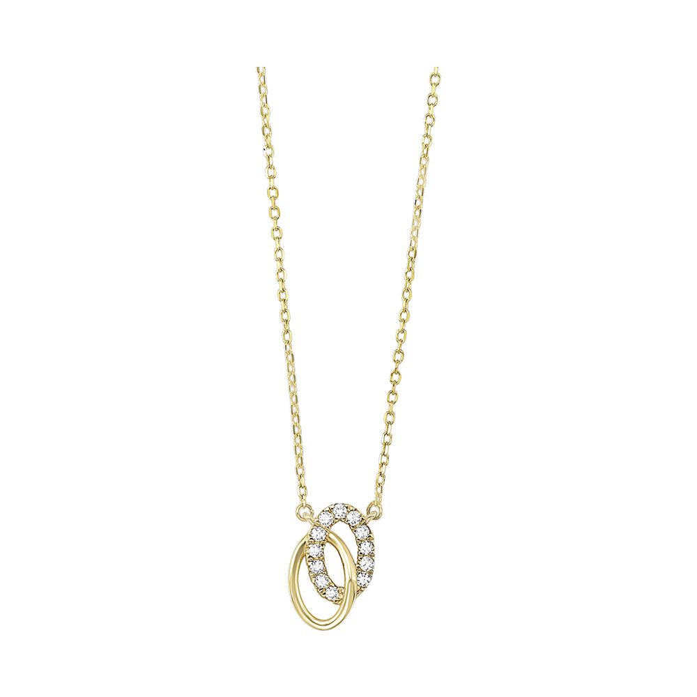 14Kt Yellow Gold Diamond 1/10Ctw Pendant