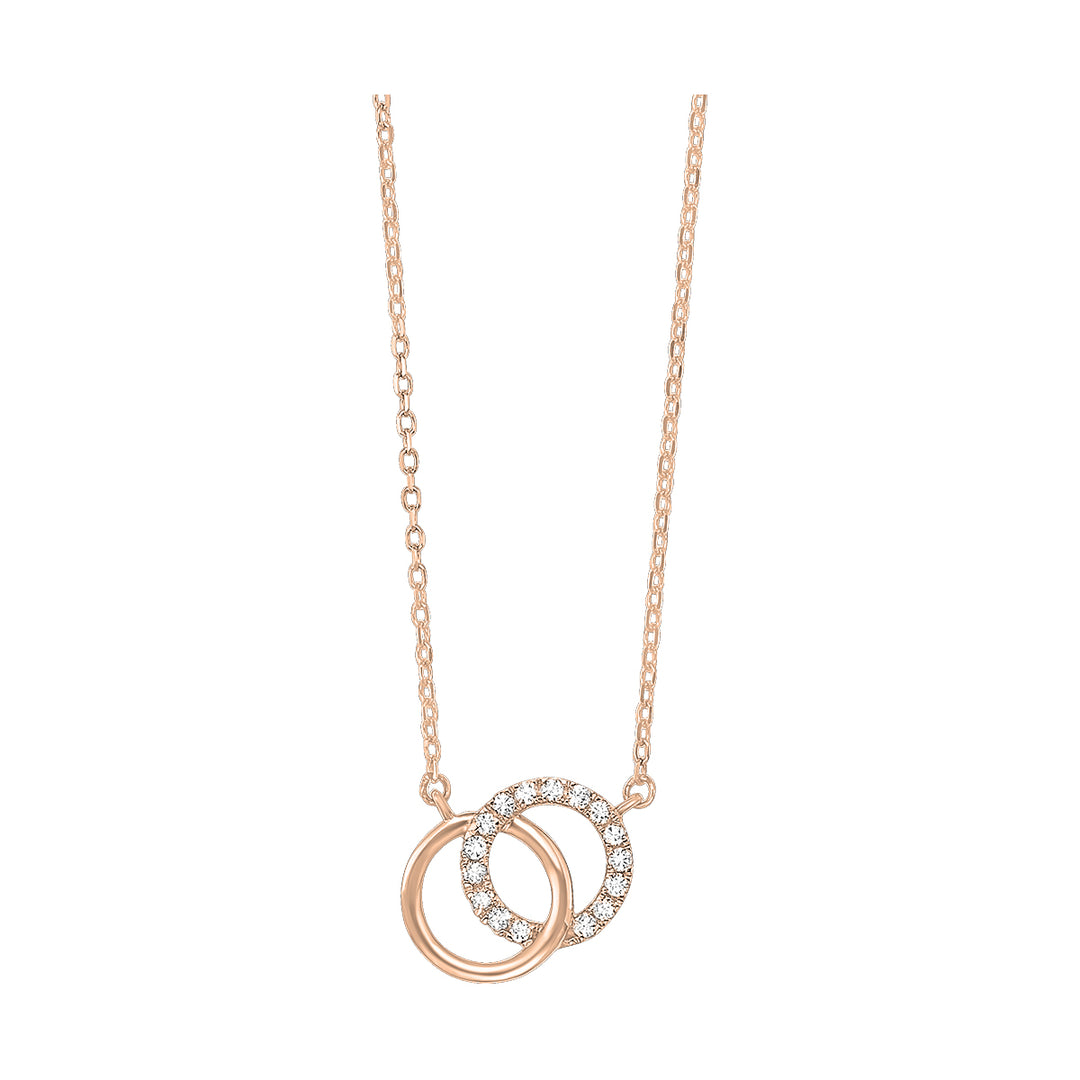 14Kt Rose Gold Diamond 1/12Ctw Pendant