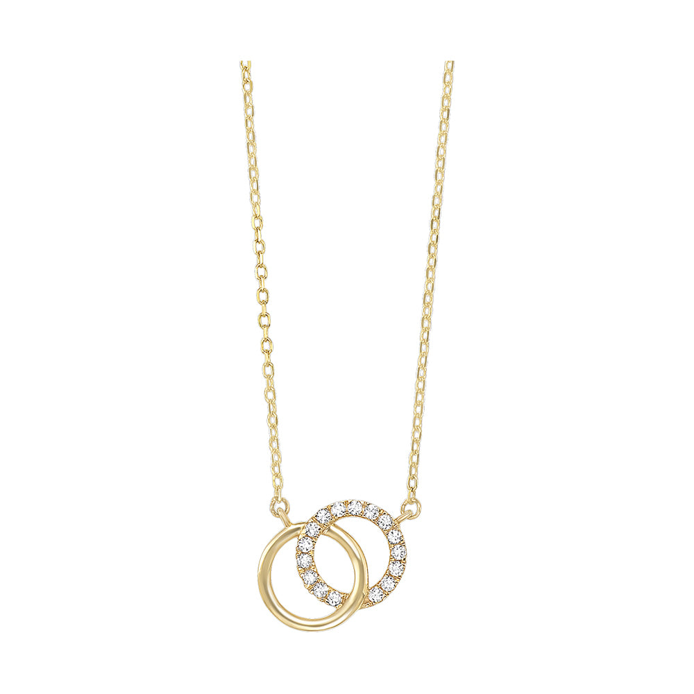 14Kt Yellow Gold Diamond 1/12Ctw Pendant