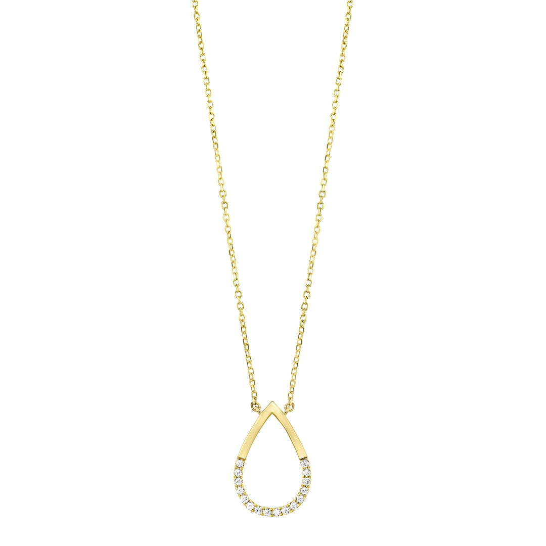 14Kt Yellow Gold Diamond 1/12Ctw Pendant