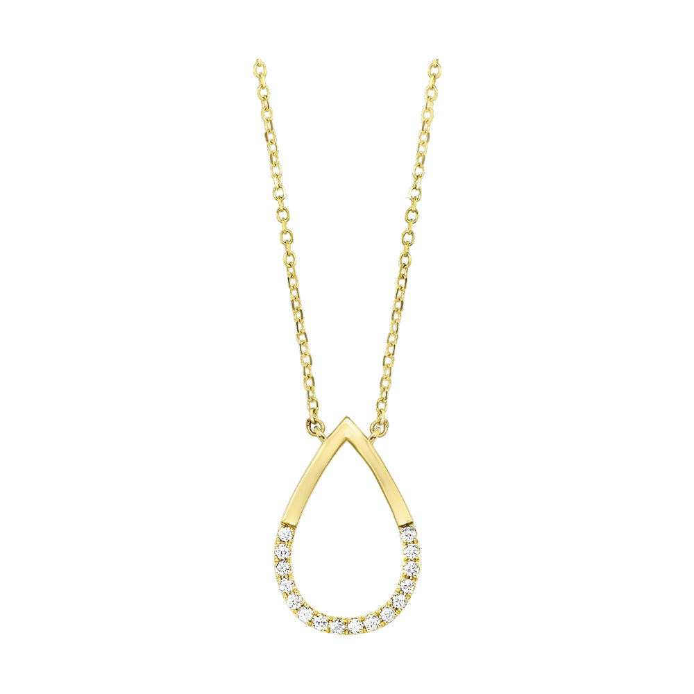 10Kt Yellow Gold Diamond 1/12Ctw Pendant