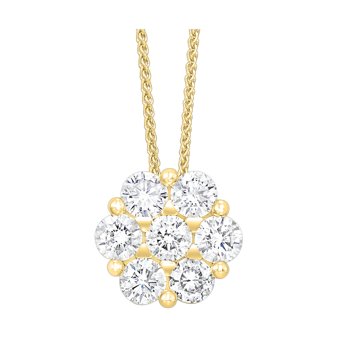 14Kt Yellow Gold Diamond 1/7Ctw Pendant