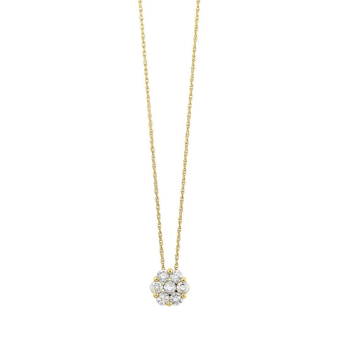 14Kt Yellow Gold Diamond 1/2Ctw Pendant