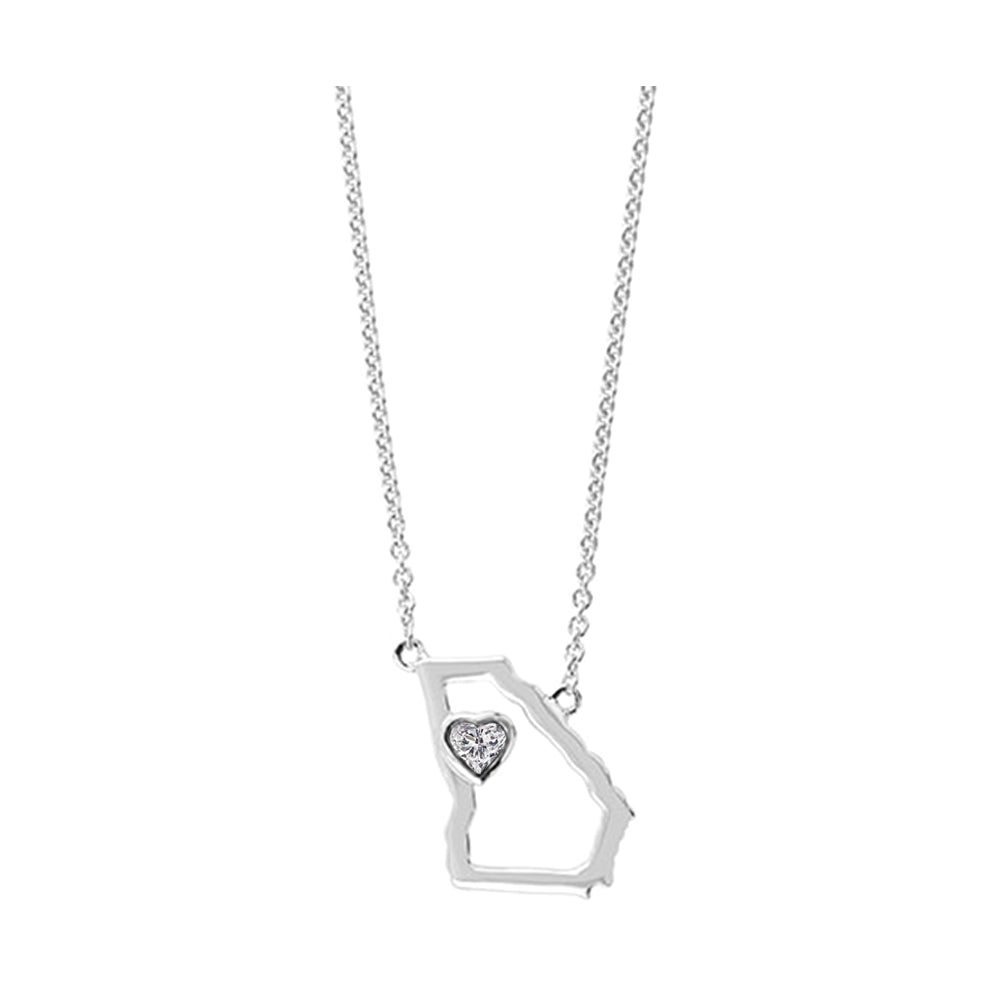 Silver Diamond 1/20Ctw Pendant