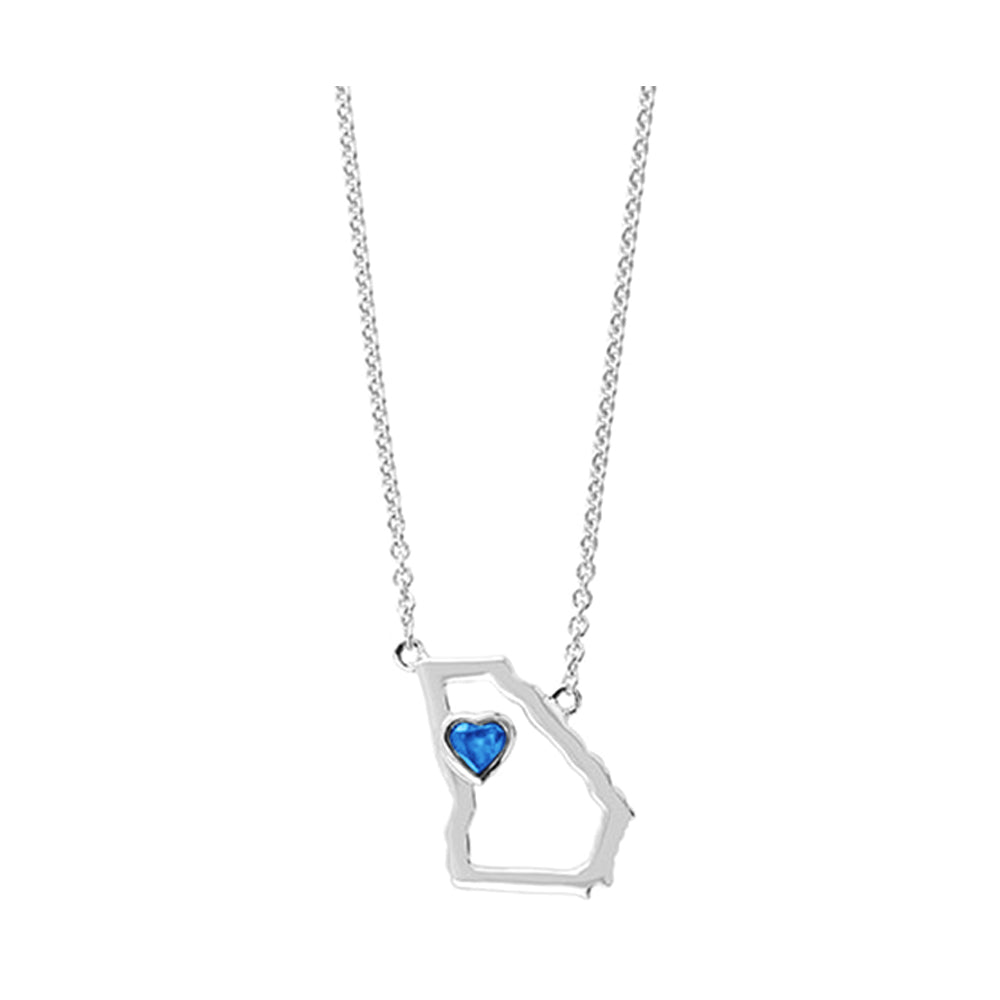 Silver Blue Topaz 1/7Ctw Pendant