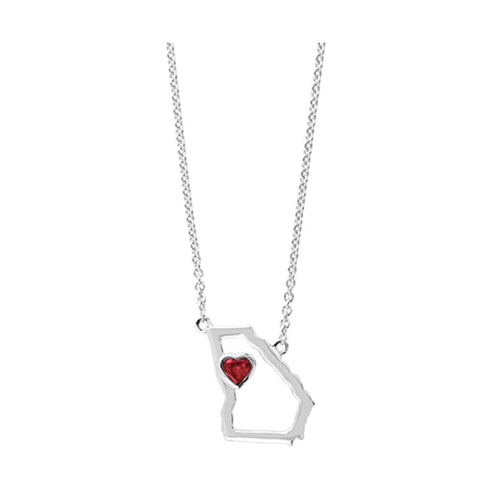Silver Garnet 1/7Ctw Pendant