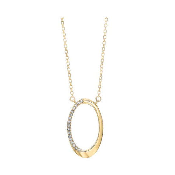 10Kt Yellow Gold Diamond 1/20Ctw Pendant