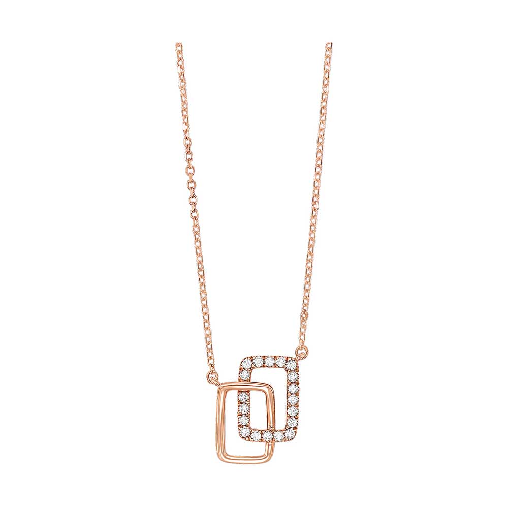 14Kt Rose Gold Diamond 1/12Ctw Pendant
