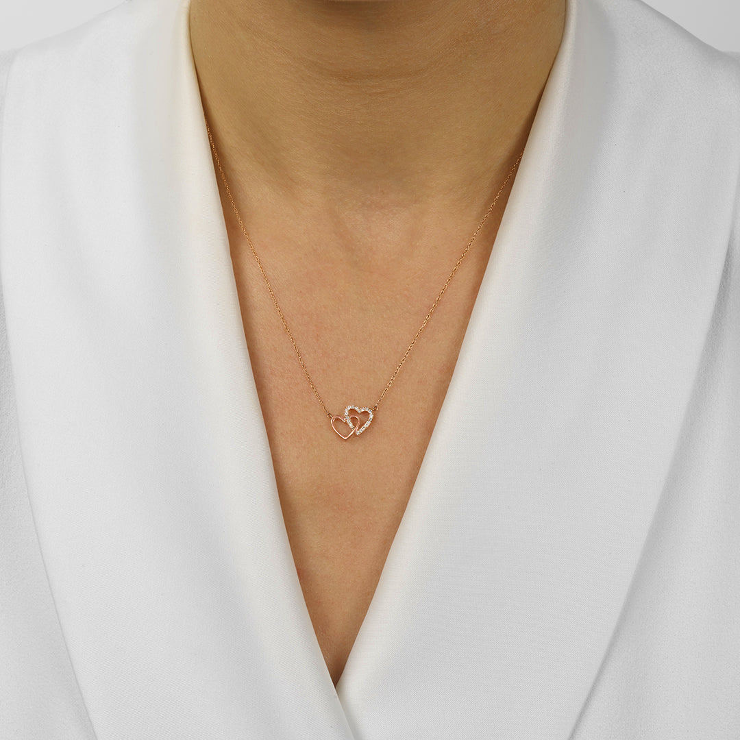 14Kt Rose Gold Diamond 1/12Ctw Pendant