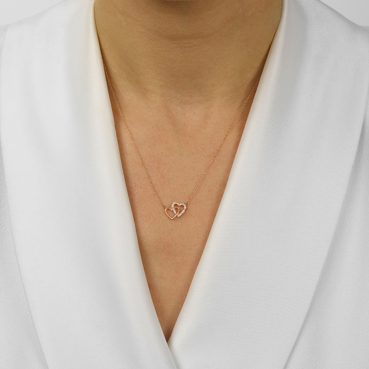 14Kt Rose Gold Diamond 1/12Ctw Pendant