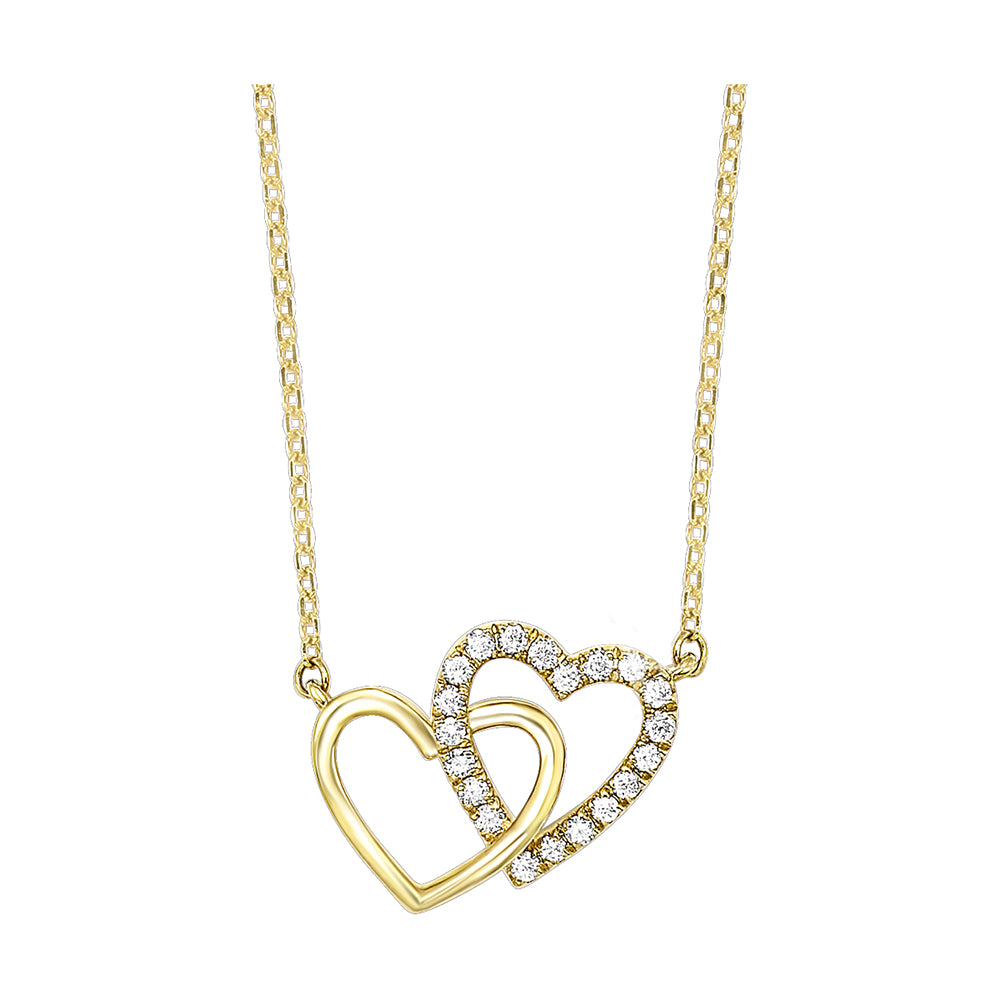 14Kt Yellow Gold Diamond 1/12Ctw Pendant