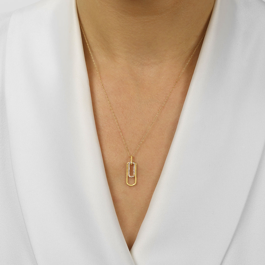 10Kt Yellow Gold Diamond 1/10Ctw Pendant