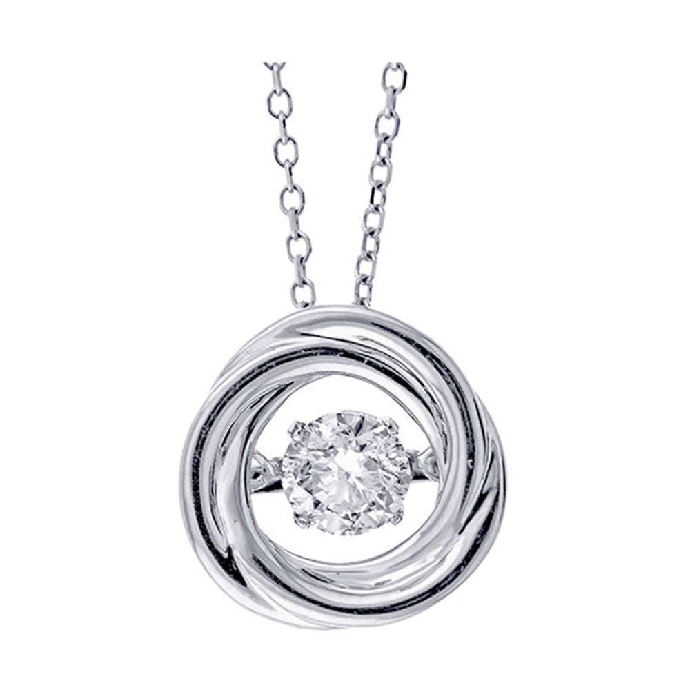 14Kt White Gold Diamond 1/3Ctw Pendant