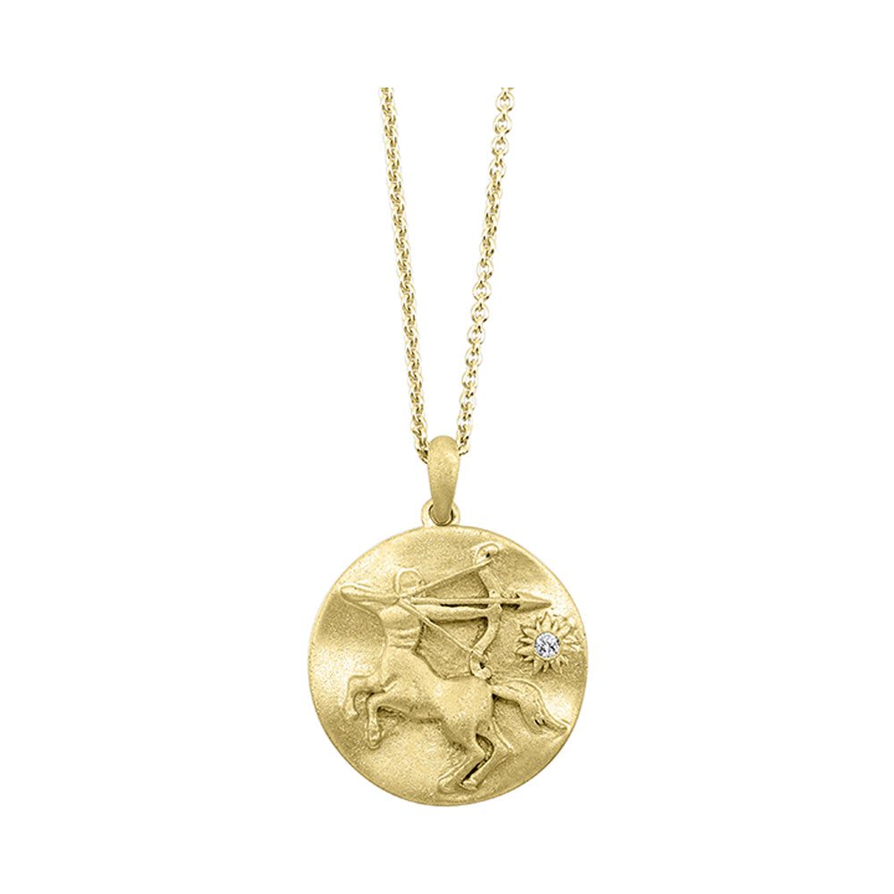 Silver Yellow Diamond 1/50Ctw Pendant