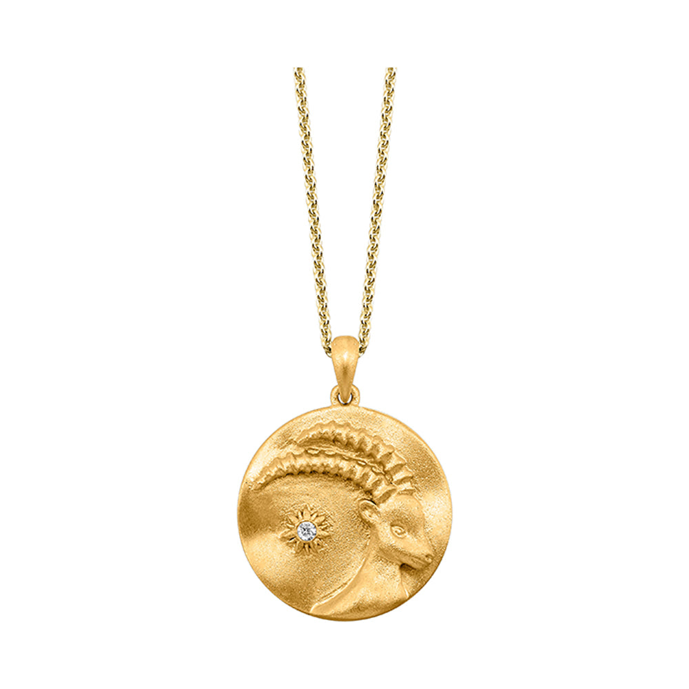 Silver Yellow Diamond 1/50Ctw Pendant