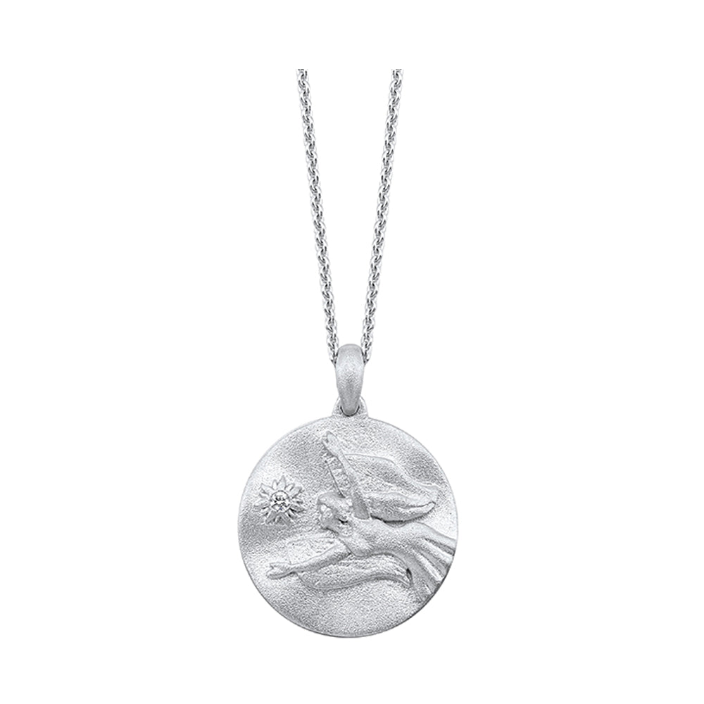 Silver Diamond 1/50Ctw Pendant