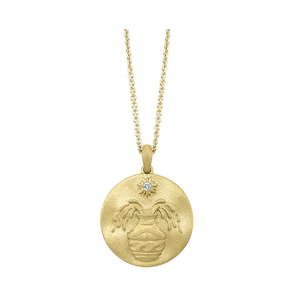 Silver Yellow Diamond 1/50Ctw Pendant