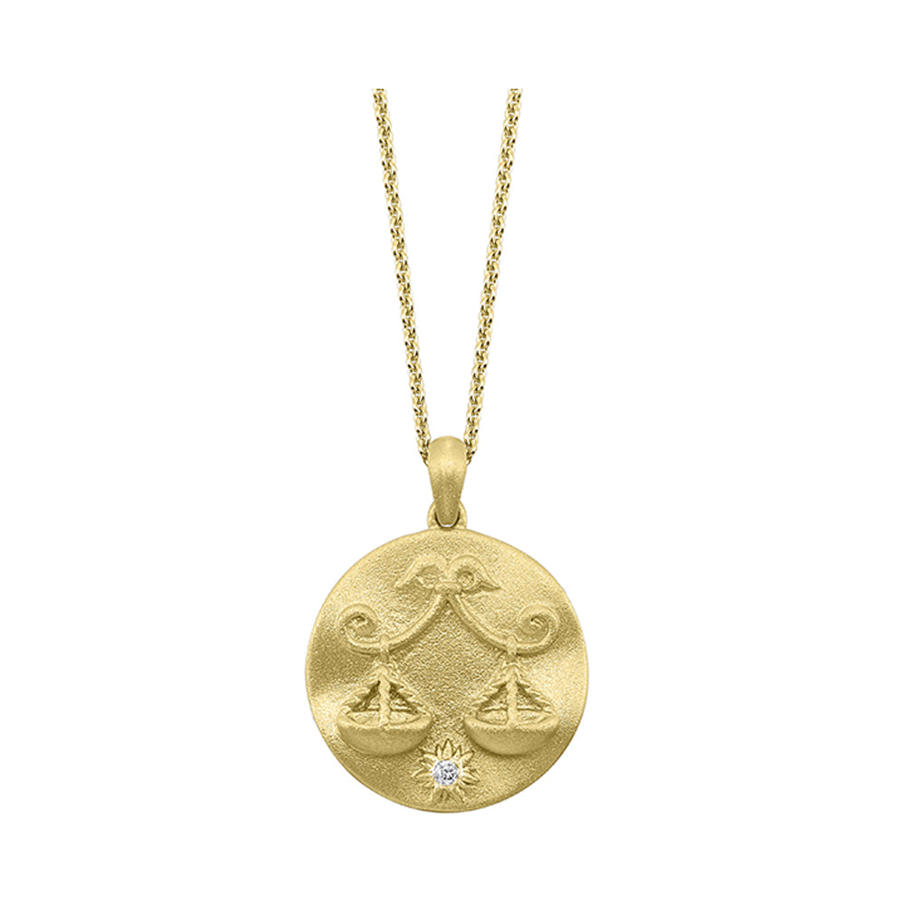 Silver Yellow Diamond 1/50Ctw Pendant
