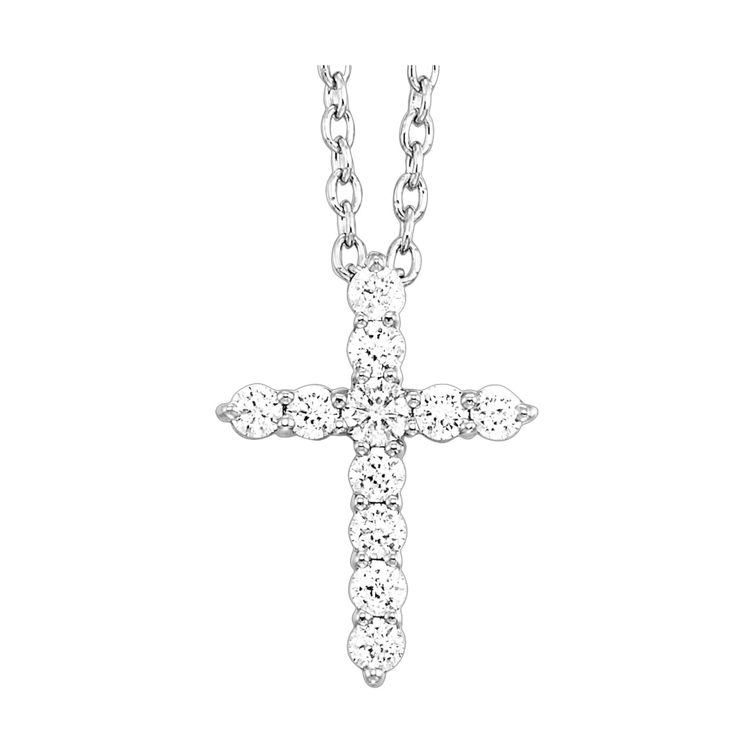 Silver Diamond 1/5Ctw Pendant