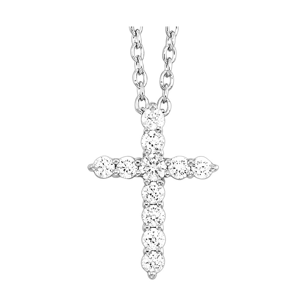 Silver Diamond 1/5Ctw Pendant
