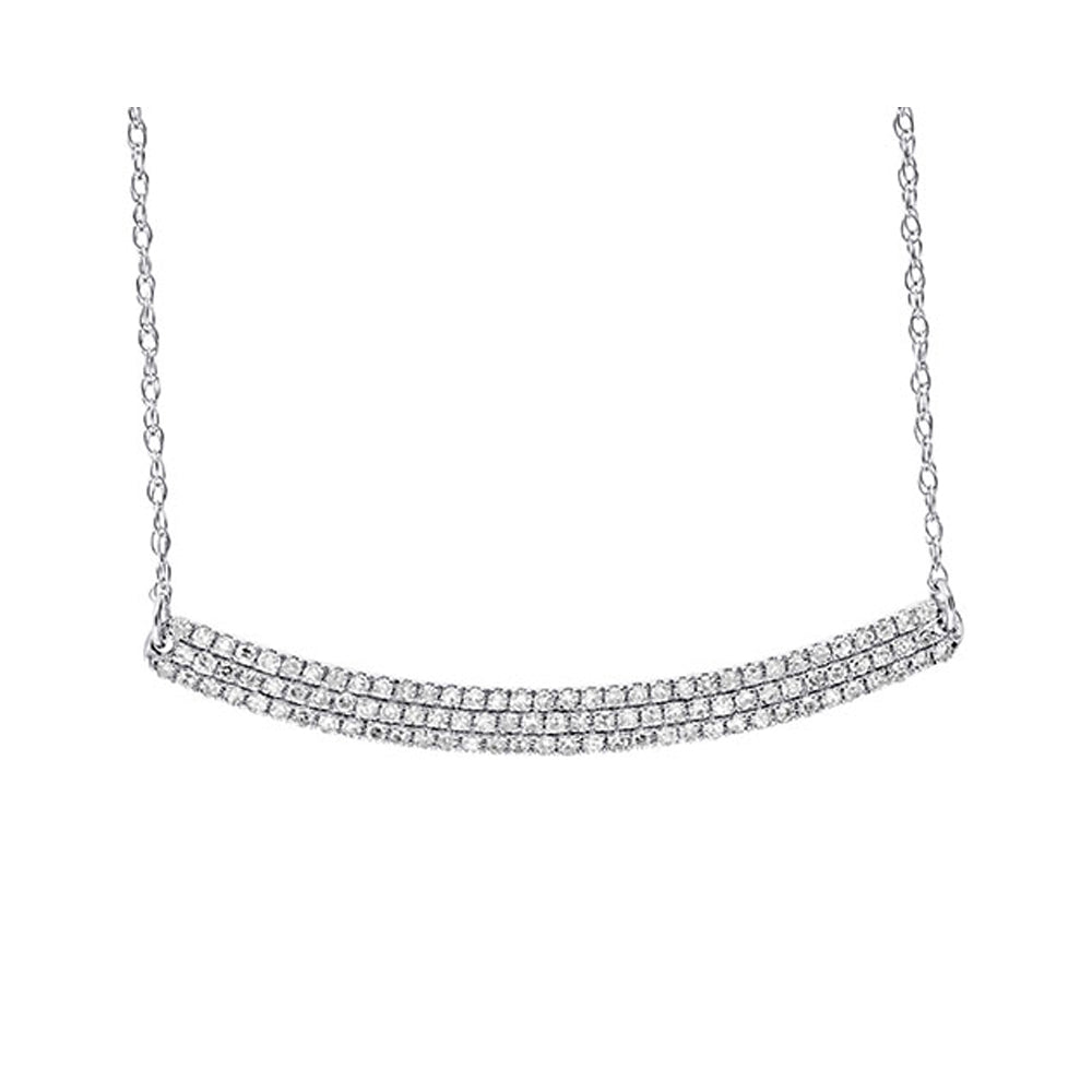 10Kt White Gold Diamond 1/5Ctw Pendant
