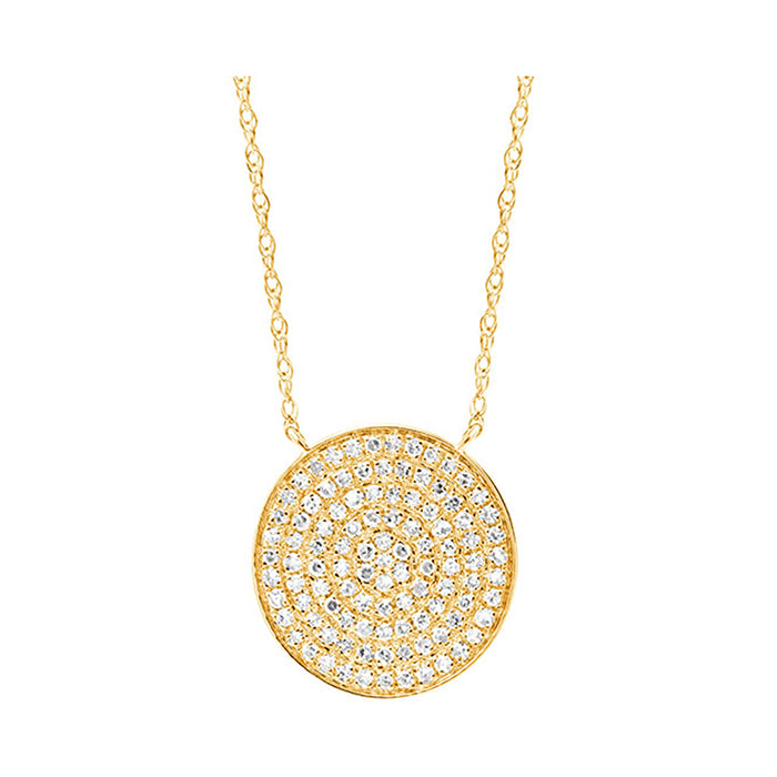 10Kt Yellow Gold Diamond 1/5Ctw Pendant